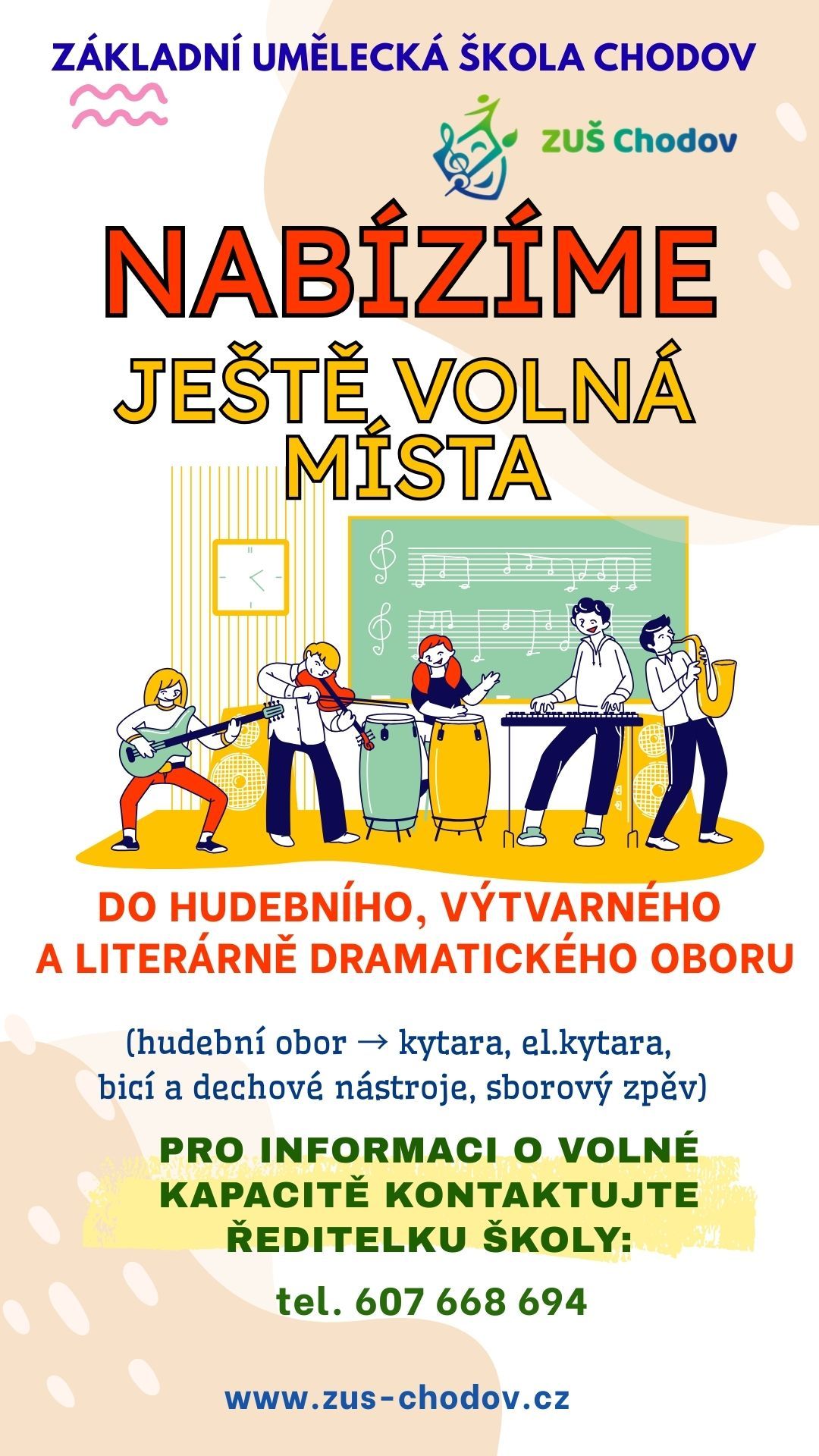 VOLNÁ místa v ZUŠ